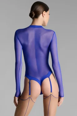 Maison Close Corps à Corps NéonBody string avec porte-jarretelles