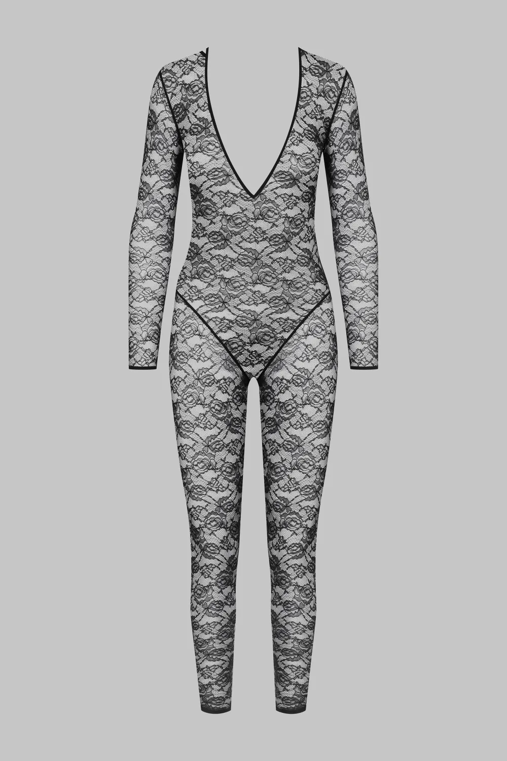 Maison Close FlashbackCatsuit manches longues Col V