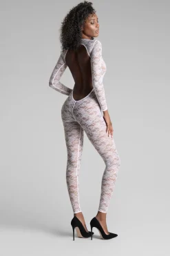 Maison Close FlashbackCatsuit manches longues dos ouvert