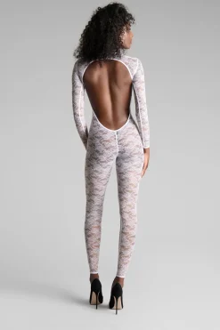 Maison Close FlashbackCatsuit manches longues dos ouvert