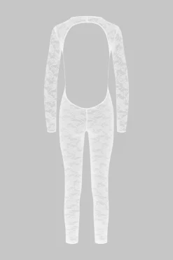 Maison Close FlashbackCatsuit manches longues dos ouvert
