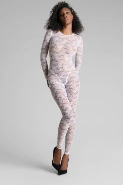 Maison Close FlashbackCatsuit manches longues dos ouvert