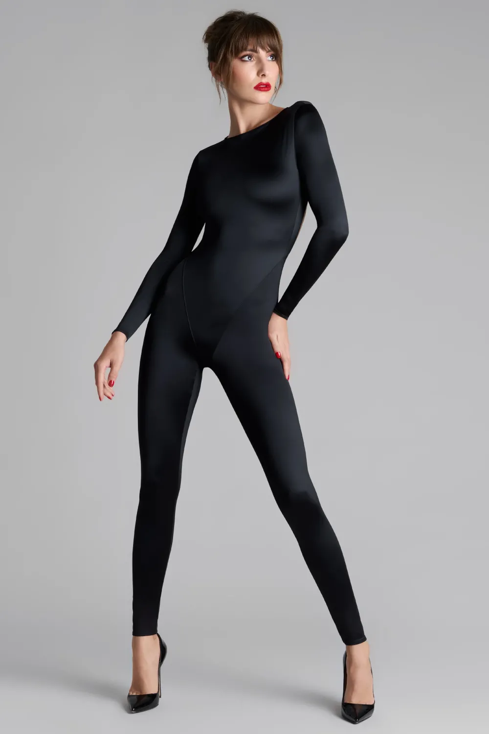 Maison Close French KissCatsuit dos ouvert manches longues