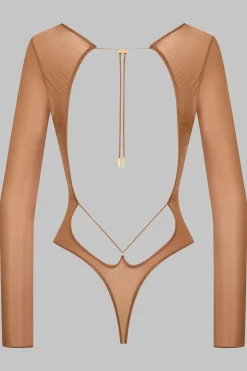 Maison Close French Kiss LightBody string dos ouvert manches longues