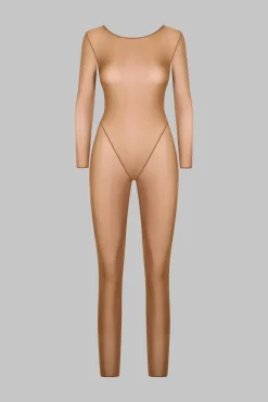 Maison Close French Kiss LightCatsuit dos ouvert manches longues