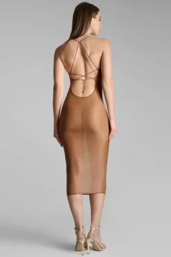 Maison Close French Kiss LightRobe midi dos ouvert