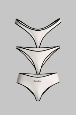 Maison Close La ParisienneSet de 3 Bas Beige Clair