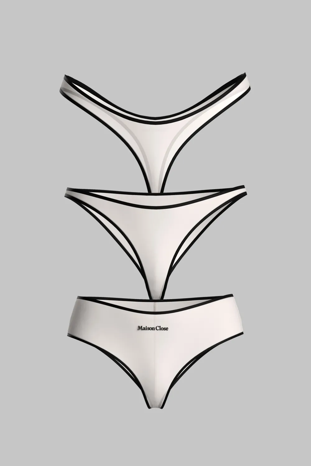 Maison Close La ParisienneSet de 3 Bas Beige Clair