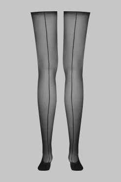 Maison Close LegwearBas coupés roulés couture 20D