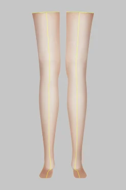 Maison Close LegwearBas coupés roulés couture fluo 20D