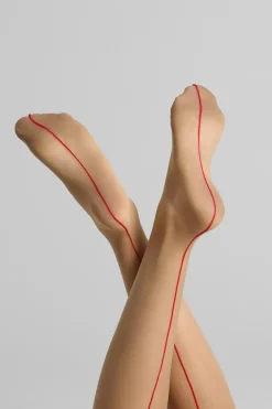 Maison Close LegwearBas coupés roulés couture 20D