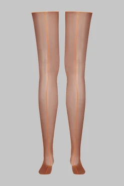Maison Close LegwearBas coupés roulés couture fluo 20D