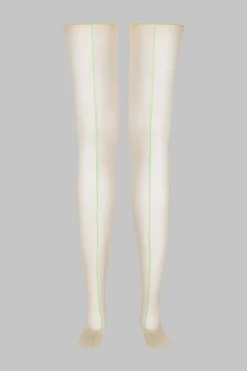 Maison Close LegwearBas coupés roulés couture fluo 20D