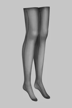 Maison Close LegwearBas coupés roulés coutures côtés 20D