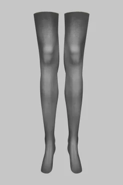 Maison Close LegwearBas coupés roulés couture Lurex 20D - /Or