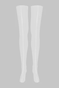 Maison Close LegwearBas coupés roulés double couture 10D