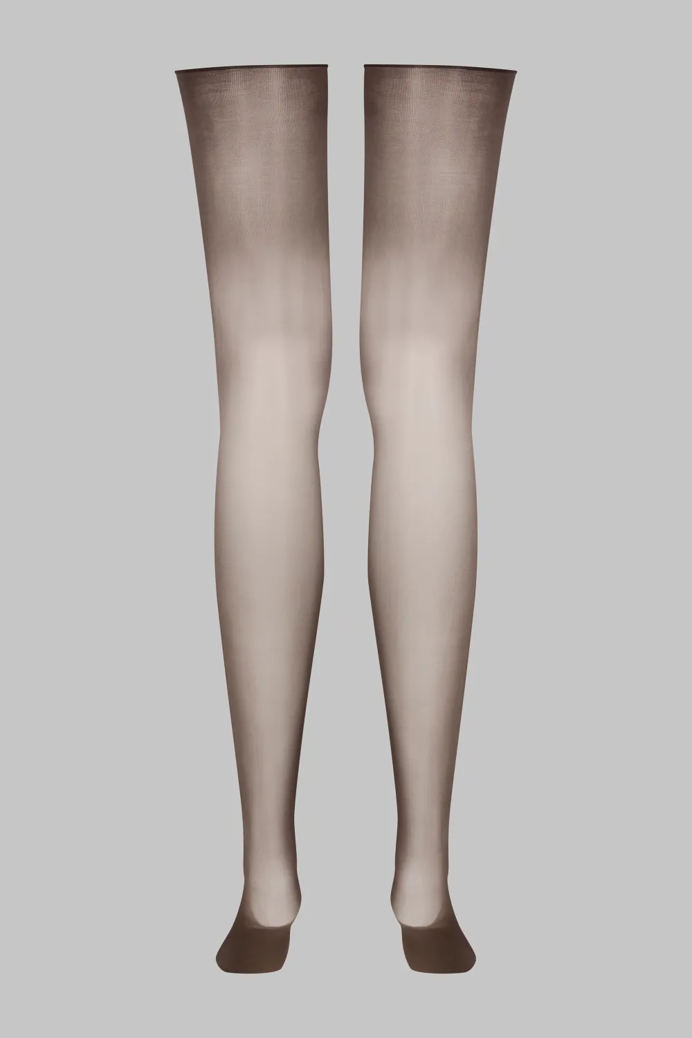 Maison Close LegwearBas coupés roulés glacés 20D - Chocolat
