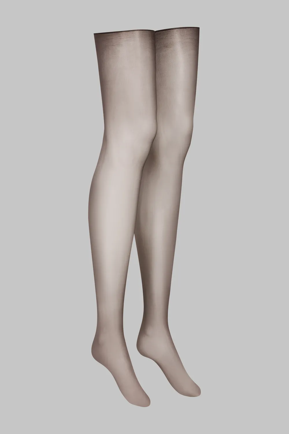 Maison Close LegwearBas coupés roulés glacés 20D - Chocolat