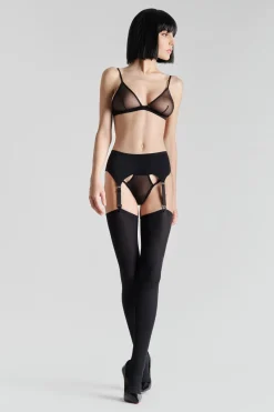 Maison Close LegwearBas coupés roulés opaque 70D