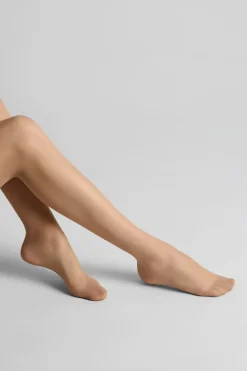 Maison Close LegwearBas coupés roulés voile soyeux 20D -