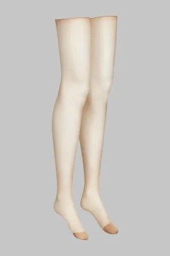 Maison Close LegwearBas coupés roulés voile soyeux 20D -