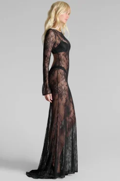 Maison Close Le Vestiaire030 Robe longue dentelle dos nu