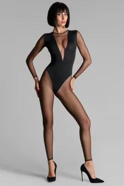 Maison Close Pure TentationCatsuit col V manches longues
