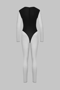 Maison Close Pure TentationCatsuit col V manches longues