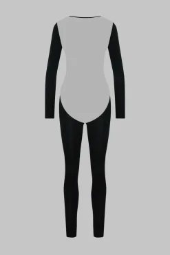 Maison Close Pure TentationCatsuit manches longues dos transparent