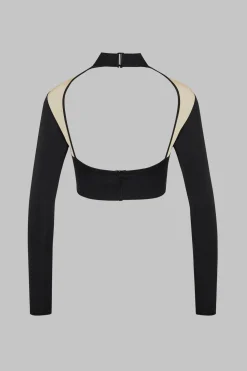 Maison Close Pure TentationTop transparent Manches Longues